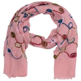 Cotton Chain Work Stole - Light Pink